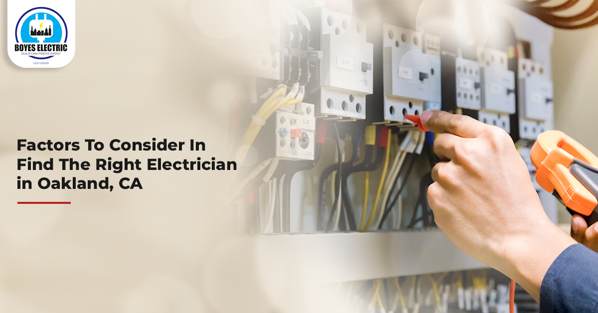 Right Electrician in Oakland, CA